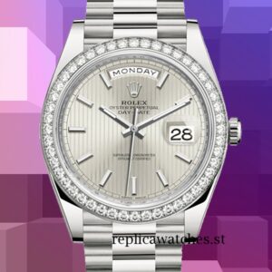 Rolex Day-Date 40mm Men's 228349SSP Silver-tone
