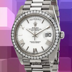 Rolex Day-Date Men's 40mm 228349WRP White Dial Automatic