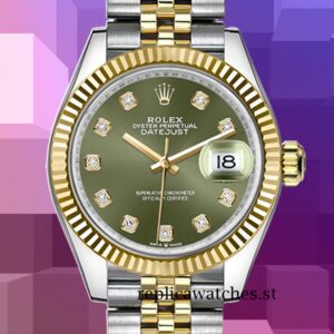 Rolex Datejust Ladies 31mm m278273-0030 Green Dial Automatic