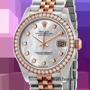 Rolex Datejust Ladies 31mm m278381rbr-0026 Silver-tone Mother of Pearl Dial