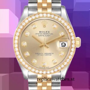 Rolex Datejust Ladies 31mm m278383rbr-0026 Automatic Silver-tone