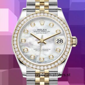 Rolex Datejust m278383rbr-0028 Ladies 31mm Mother of Pearl Dial Automatic