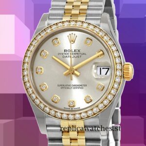 Rolex Datejust m278383rbr-0020 Ladies 31mm Silver Dial