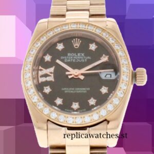 Rolex Datejust 28mm Ladies m279135rbr-0001 Rose Gold-tone Automatic