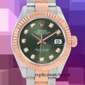 Rolex Datejust 279171 28mm Ladies Green Dial