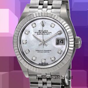 Rolex Datejust 28mm m279174-0009 Ladies Mother of Pearl Dial Automatic