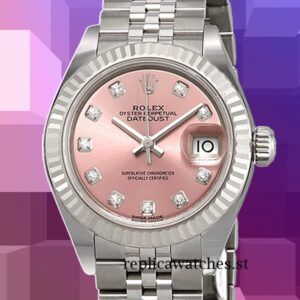 Rolex Datejust m279174-0003 Ladies 28mm Automatic Pink Dial