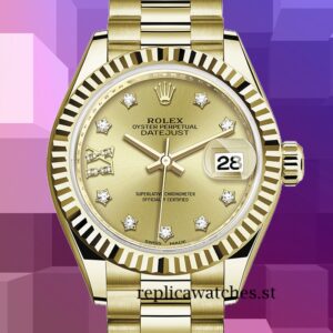 Rolex Datejust Ladies m279178-0014 28mm Champagne Dial Automatic