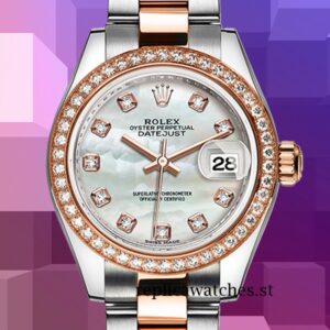 Rolex Datejust 28mm Ladies m279381rbr-0014 Mother of Pearl Dial Automatic