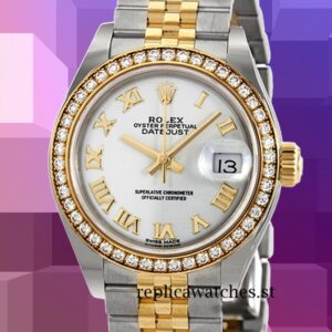 Rolex Datejust m279383rbr-0023 Ladies 28mm White Dial Automatic