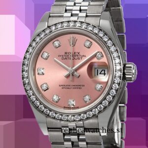 Rolex Datejust m279384rbr-0003 28mm Ladies Automatic Silver-tone