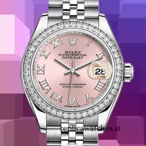 Rolex Datejust Ladies m279384rbr-0005 28mm Pink Dial