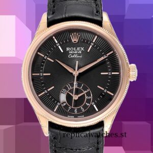 Rolex Cellini Men's m50525-0011 39mm Rose Gold-tone