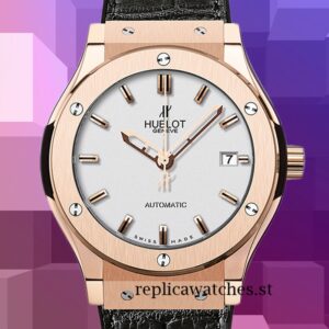 Hublot Classic Fusion Men's 511.OX.2610.LR 15mm Leather White Dial