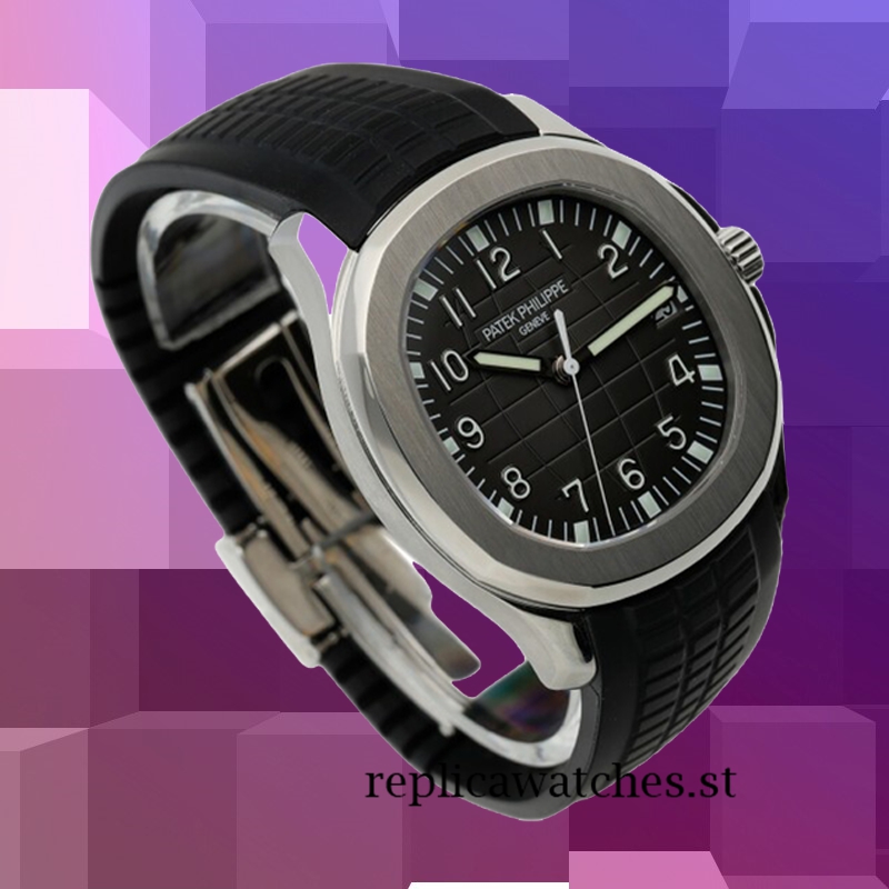 Patek Philippe Aquanaut 12mm 5167A-001 Men's Black Dial - Image 3