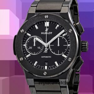 Hublot Classic Fusion 15mm Men's 520.CM.1170.CM Black Dial 18cm