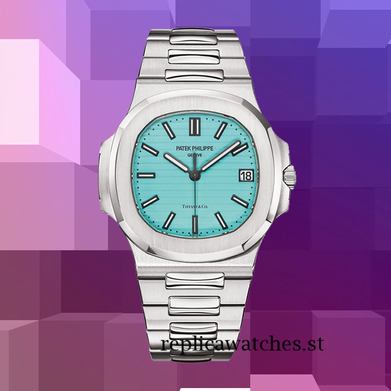 Patek Philippe Nautilus 5711/1A-018 9mm Men's Tiffany Blue Dial 18cm - Image 2