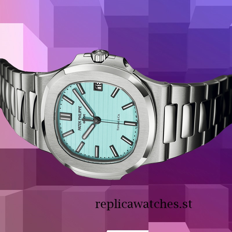 Patek Philippe Nautilus 5711/1A-018 9mm Men's Tiffany Blue Dial 18cm - Image 3