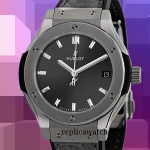 Hublot Classic Fusion 581.NX.7071.LR 15mm Men's Black Dial