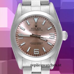 Rolex Oyster Perpetual Unisex 76080 36mm Silver-tone