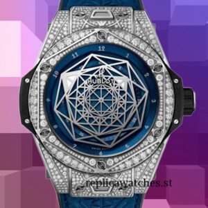 Hublot Big Bang Men 415.NX.7179.VR.1704.MXM18 Around 15mm Blue Dial Deployment