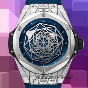 Hublot Big Bang Men 415.NX.7179.VR.MXM18 Around 15mm Leather Blue Dial
