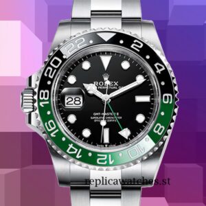 Rolex GMT-Master 40mm M126720VTNR-0001 Men's Silver-tone Black Dial