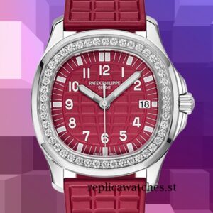Patek Philippe Aquanaut Ladies 8mm 5067A-027 Red Dial Quartz