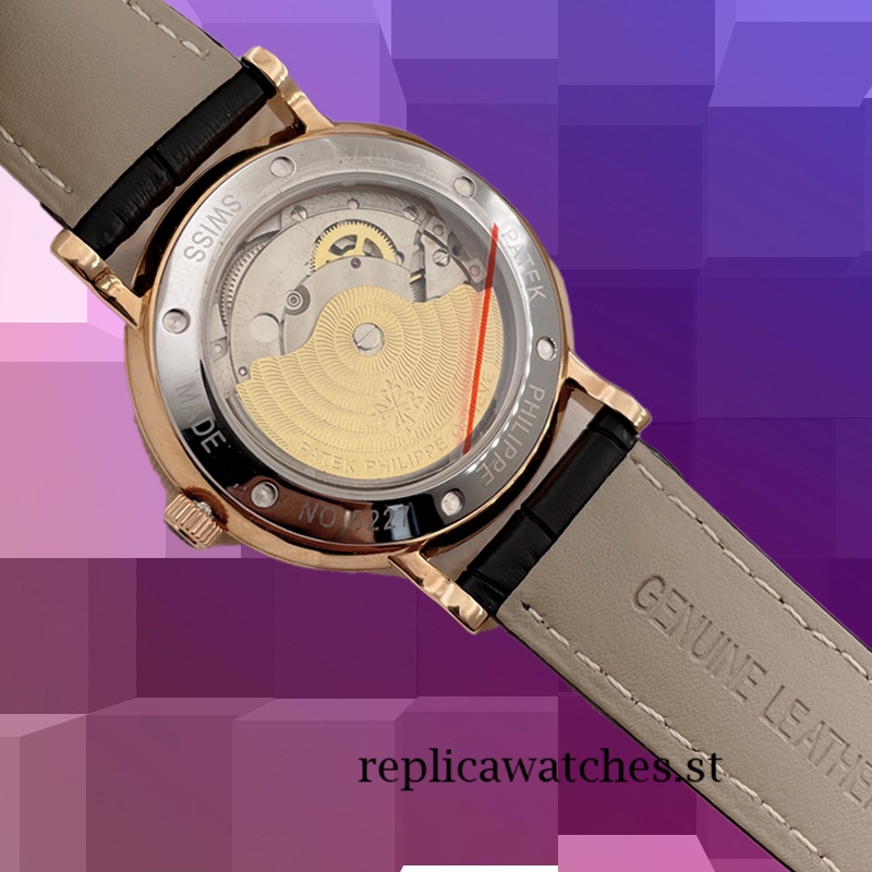Patek Philippe Calatrava 9mm 3919J Men's Leather White Dial - Image 4