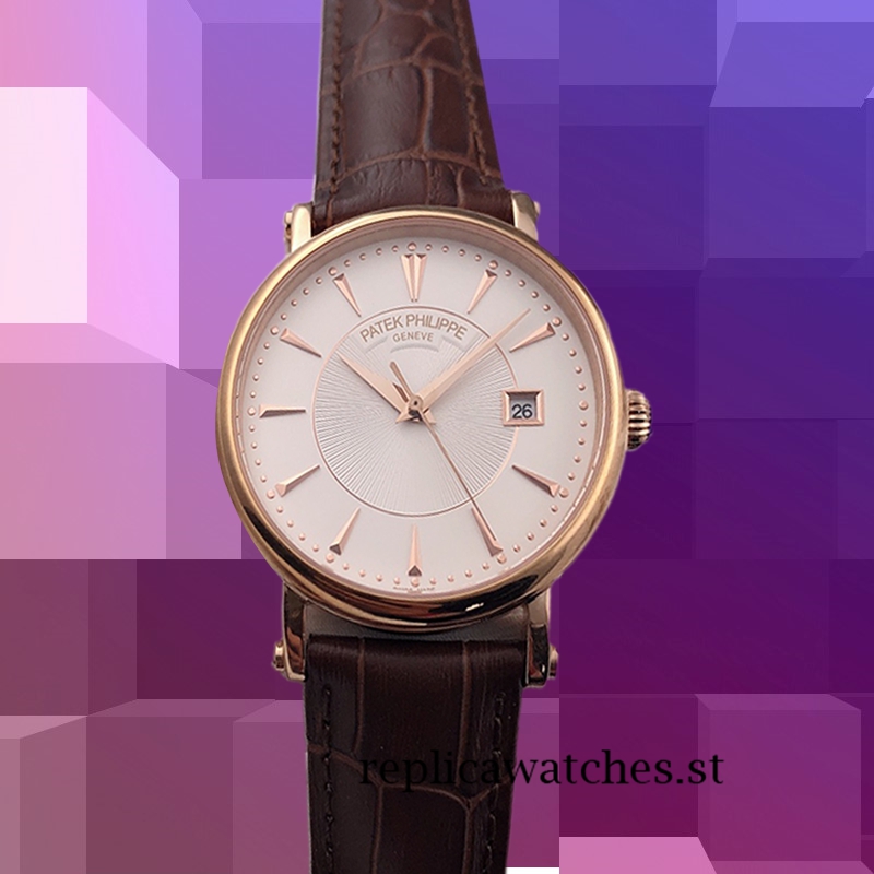 Patek Philippe Calatrava Men's 9mm 5153R-001 Deployment White Dial - Image 2