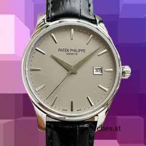 Patek Philippe Calatrava 9mm 5227G-001-1 Men's Deployment Ivory Dial