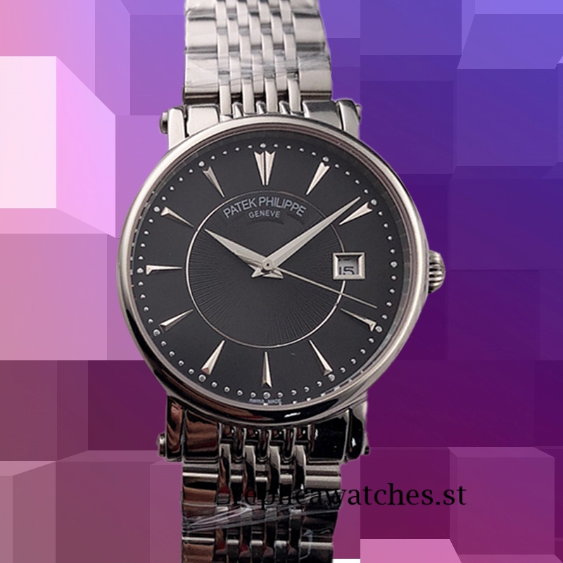 Patek Philippe Calatrava 9mm CalatravaBKSB015 Men's Black Dial - Image 2