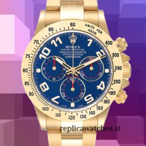 Rolex Daytona 40mm 116528 Men's Blue Dial Gold-tone