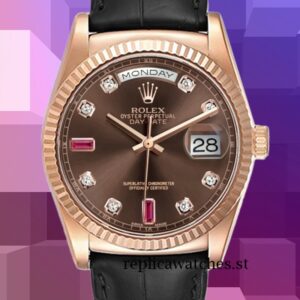 Rolex Day-Date Men's 36mm 118135-0085 Rose Gold-tone Automatic