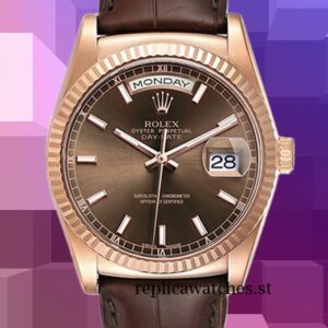 Rolex Day-Date Men's 118135 36mm Rose Gold-tone