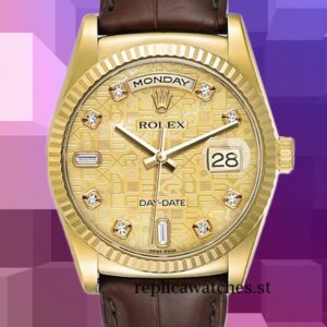 Rolex Day-Date 36mm m118138-0087 Men's Automatic Champagne Jubilee Dial