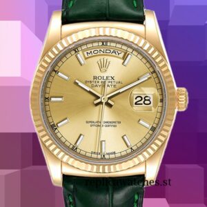 Rolex Day-Date Men's 36mm m118138-0125 Champagne Dial Gold-tone