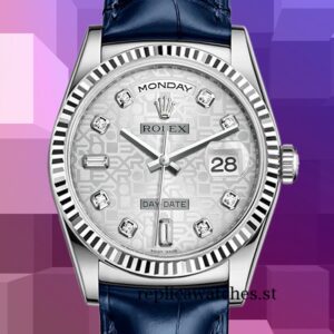 Rolex Day-Date m118139-0092 Men's 36mm Automatic Silver Jubilee Dial