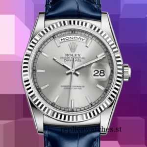 Rolex Day-Date m118139-0097 Men's 36mm Silver-tone