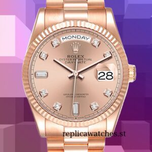 Rolex Day-Date Men's 36mm m128235-0009 Rose Gold-tone Automatic