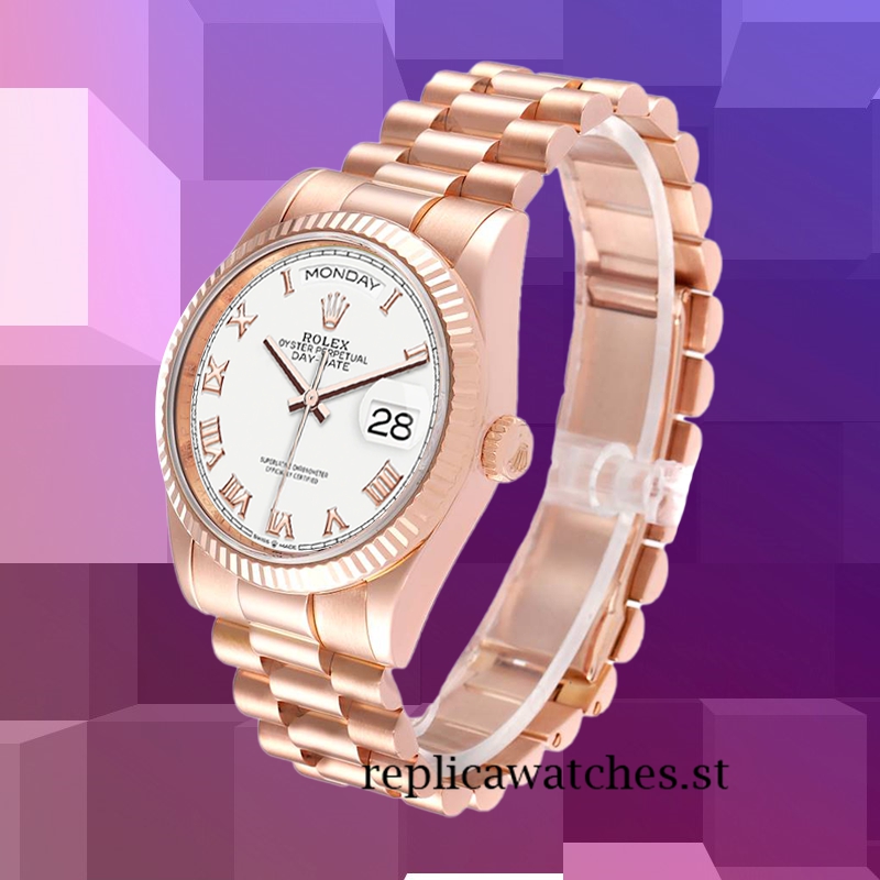 Rolex Day-Date 36mm Men's m128235-0052 White Dial - Image 3