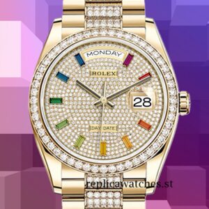 Rolex Day-Date m128348rbr-0031 Men's 36mm Gold-tone