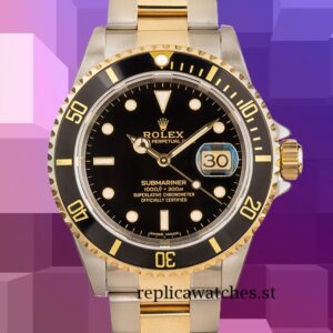 Rolex Submariner 40mm 16613 Men's Silver-tone