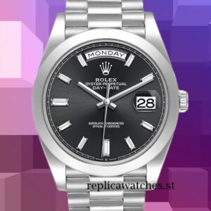 Rolex Day-Date Men's 40mm 228206 Black Dial Automatic