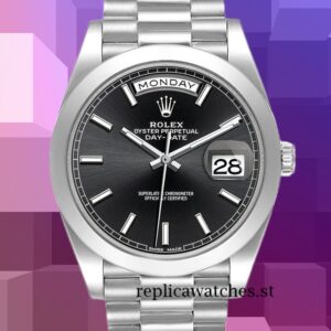 Rolex Day-Date Men's 40mm m228206-0031 Silver-tone