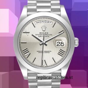 Rolex Day-Date 40mm Men's 228206 Silver Dial