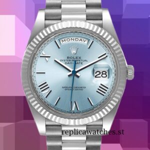 Rolex Day-Date 40mm M228236-0012 Men's Silver-tone Automatic