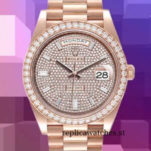 Rolex Day-Date Men's m228345rbr-0002 40mm Rose Gold-tone Automatic