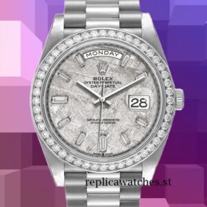 Rolex Day-Date m228349rbr-0040 40mm Men's Automatic Silver-tone