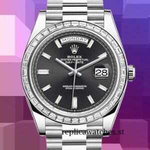 Rolex Day-Date 228396 Men's 40mm Automatic Silver-tone